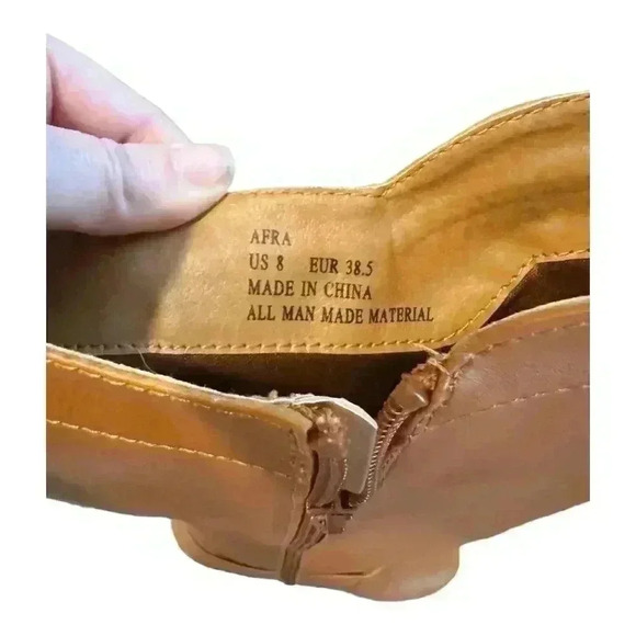 JustFab Afra Women's Knee High Boots Brown Size 8 Block Heel - Picture 4 of 8